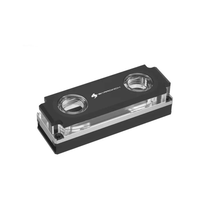 Barrowch M2 Hard Disk Water Block Acrylic Edition - Black - خزان مياه